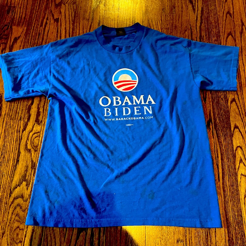 Rare Obama Biden campaign Tshirt 2007. Size Large